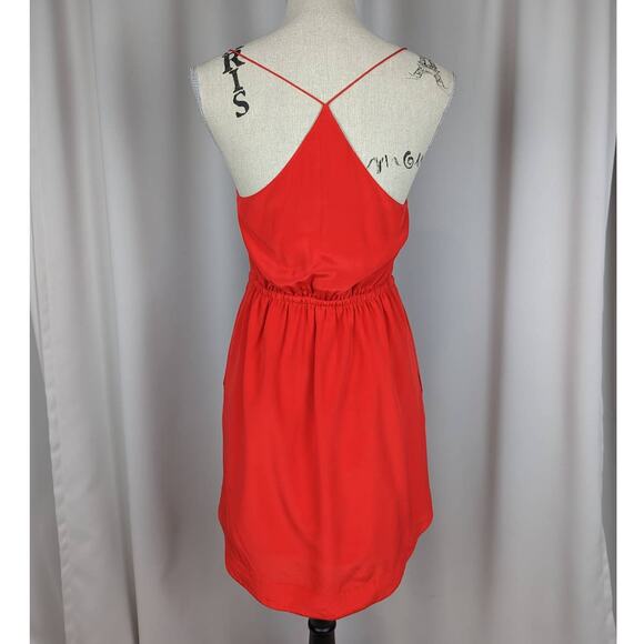 Madewell Silk Starview Cami Mini Dress Red Size 0 - Picture 3 of 14